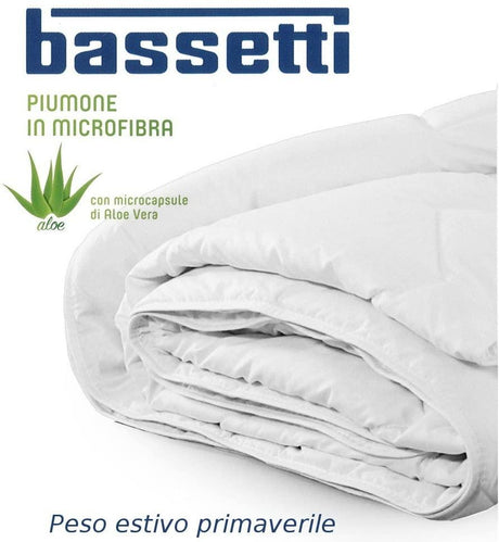 Bassetti Piumino leggero 130 gr microfibra con Aloe vera per Letto Singolo S60 - Passarelli Biancheria