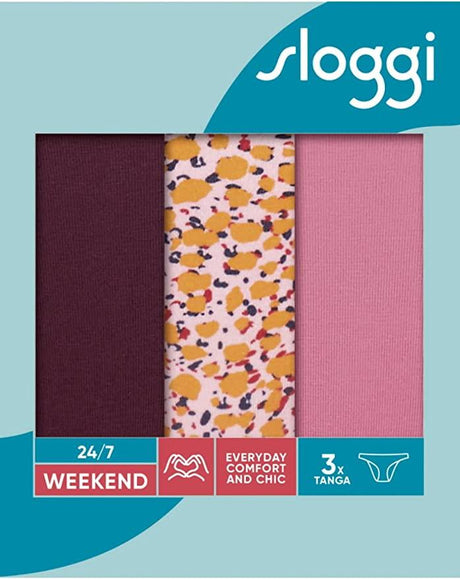 Sloggi Donna C3P Weekend Tanga V002 S100 - Passarelli Biancheria