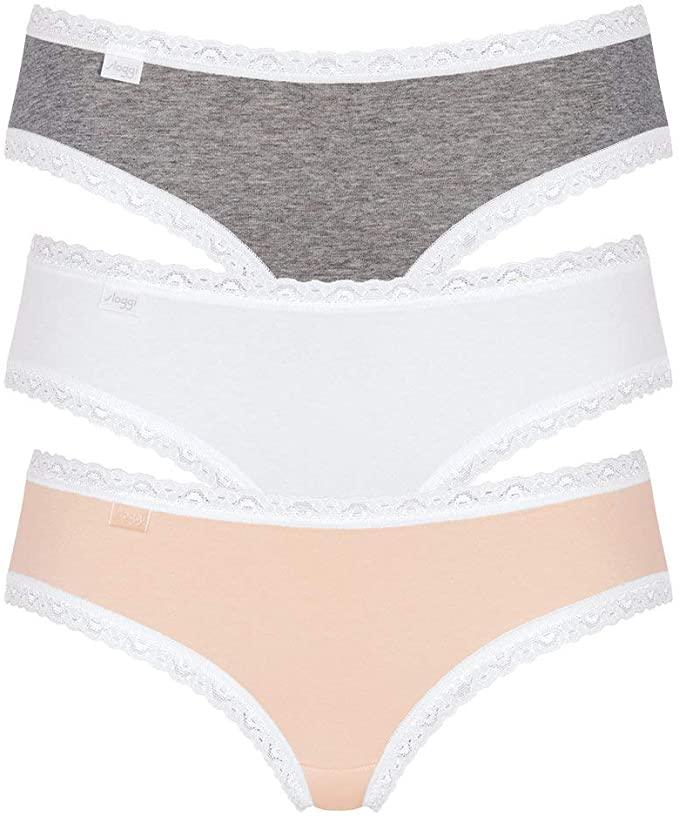 Sloggi Donna 24/7 Weekend Hipster C3P 3 Slip Hipster S10 - Varie Fantasie - Passarelli Biancheria