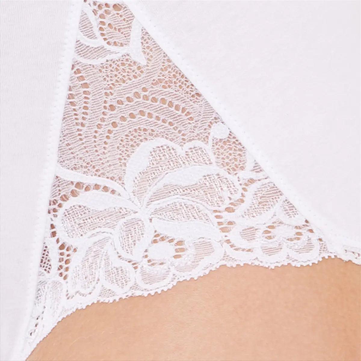 Playtex Slip Midi da Donna Cotone e Pizzo P00BT S85 - Passarelli Biancheria