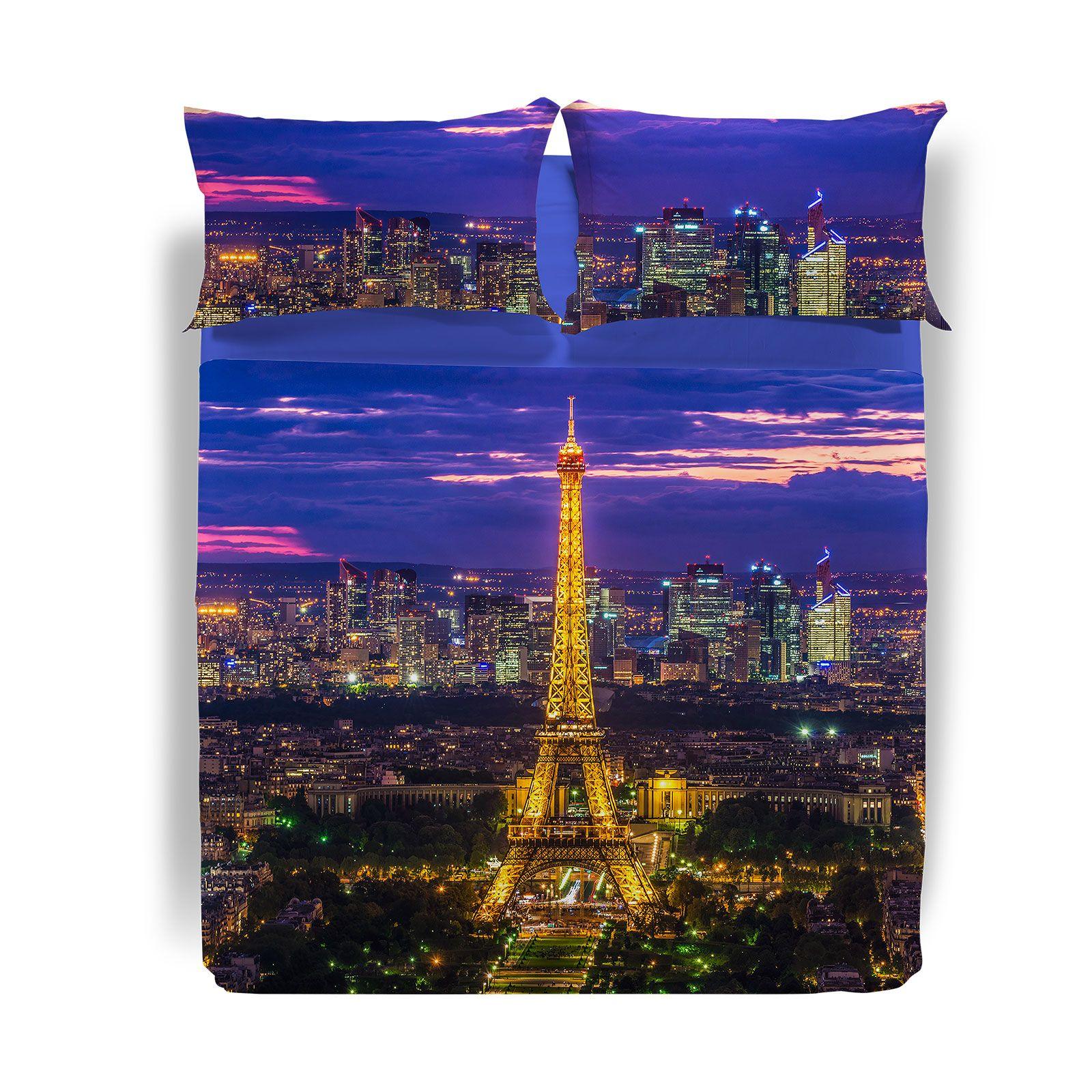 Caleffi Completo Lenzuola Copriletto Per Letto Una Piazza e Mezza Paris S70 - Passarelli Biancheria