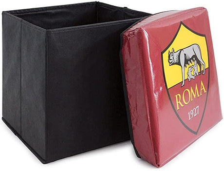Pouf Contenitore Ufficiale Smart box Salva Spazio Squadre A.S. Roma S18 - Passarelli Biancheria