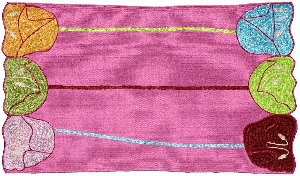 Arte Tappeti Tappeto Multiuso in Cotone Papavero - Varie Dimensioni - Passarelli Biancheria