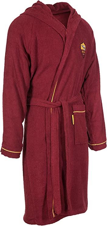 Accappatoio AS Roma Ufficiale in Micro Spugna D32 - Passarelli Biancheria