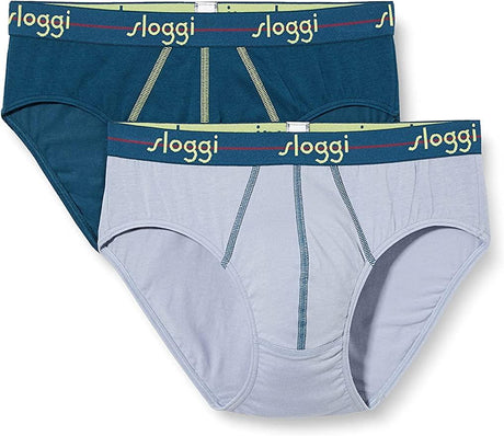 Sloggi Uomo 2 Slip Start Midi 10050546 S13 - Passarelli Biancheria