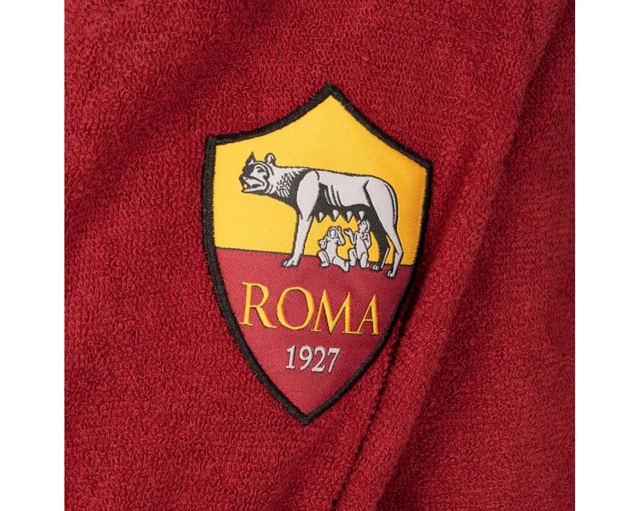 Accappatoio AS Roma Ufficiale in Micro Spugna D32 - Passarelli Biancheria