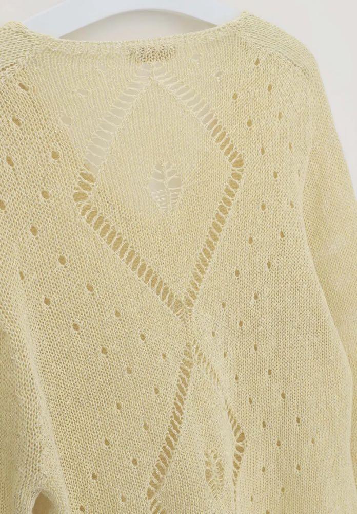 Oroblu Maglia da Donna in Cotone Metalizzato Sangallo Knit VOBT66976 S105 - Passarelli Biancheria