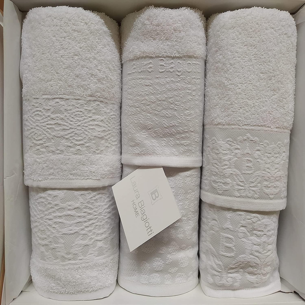 Laura Biagiotti Set 3+3 Asciugamani Alisia D36 - Passarelli Biancheria