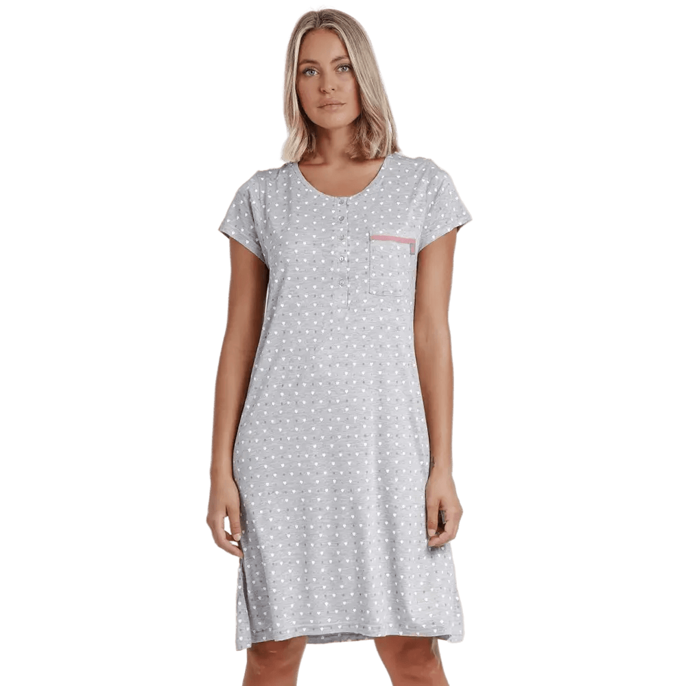 Admas Camicia da Notte Maniche Corte Love 61162 S22 - Passarelli Biancheria