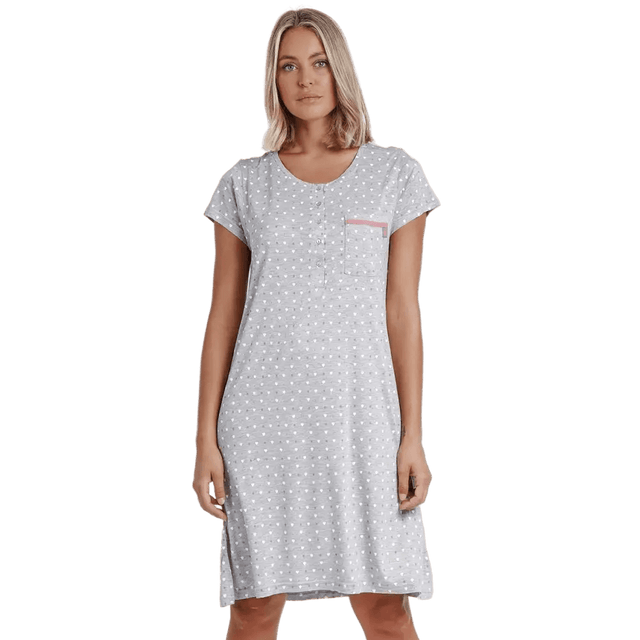 Admas Camicia da Notte Maniche Corte Love 61162 S22 - Passarelli Biancheria