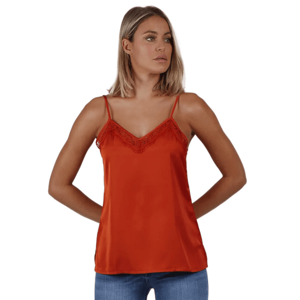 Admas Canotta Raso con profilo in Pizzo 43491 S17 - Passarelli Biancheria