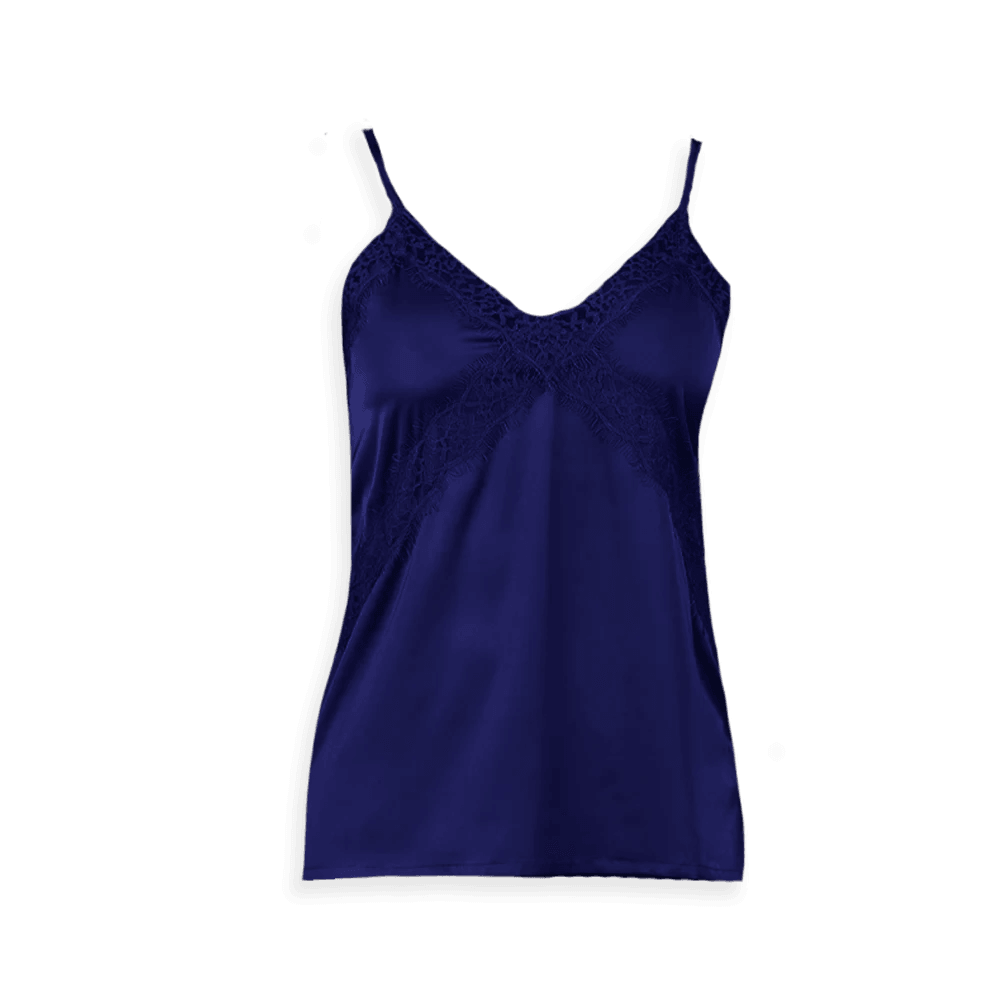 Admas Canotta Raso in Pizzo Incrociato 43490 S25 - Passarelli Biancheria