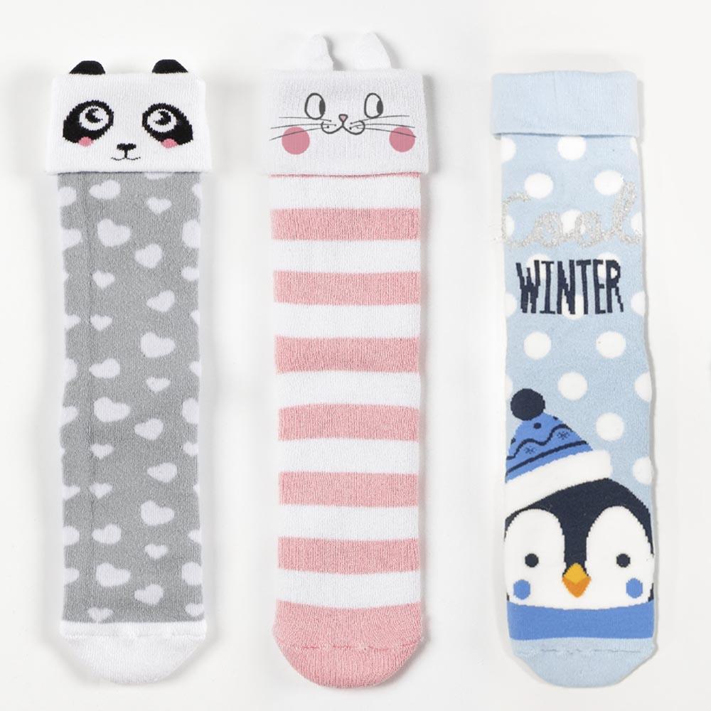 Admas Conf. 3 Calzini con Anti Scivolo da Donna 29176E D114 - Passarelli Biancheria