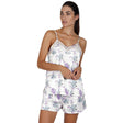 Admas Pigiama da Donna Modello Corto in Raso Satin con Spalline Strette 55154 S30 - Passarelli Biancheria