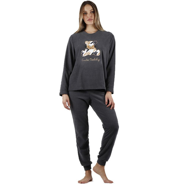 Admas Pigiama da Donna in Pile Cute Teddy 56222 S28 - Passarelli Biancheria
