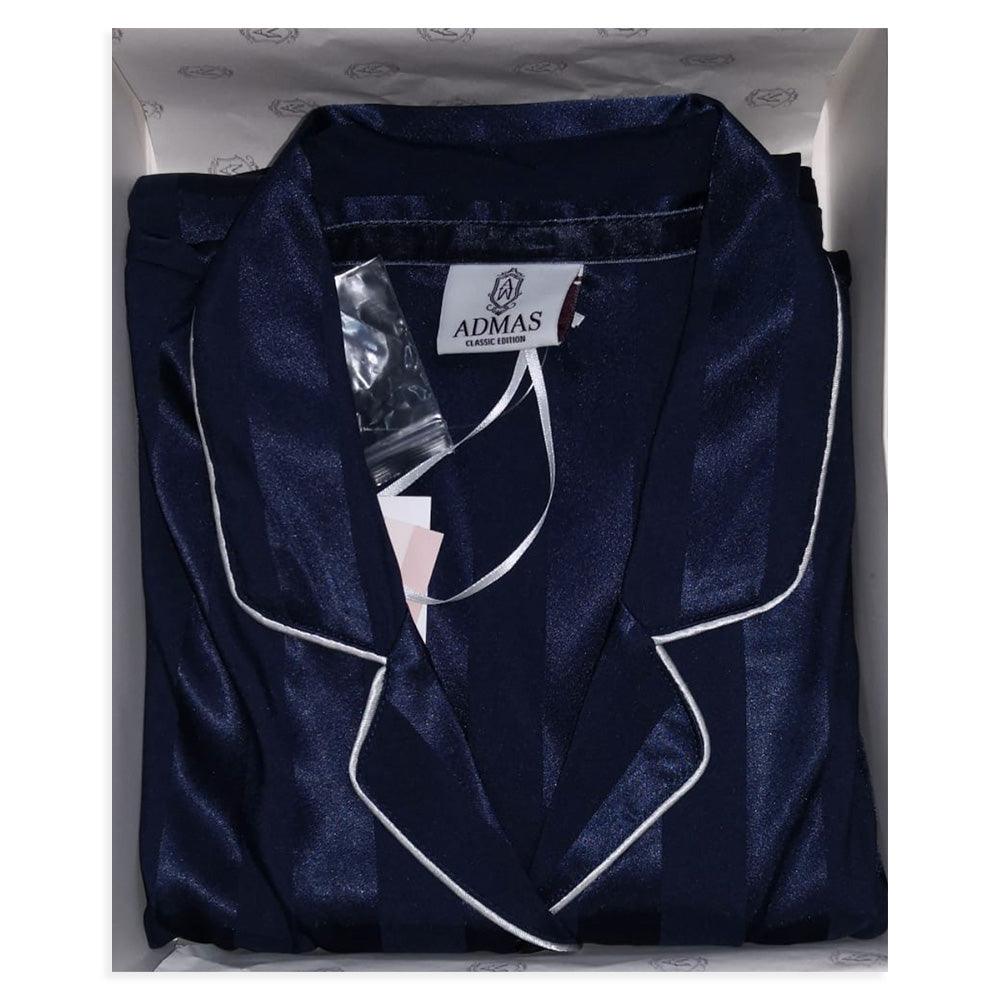 Admas Pigiama da Donna in Raso effetto Seta Aperto Avanti 55838 S32 - Passarelli Biancheria