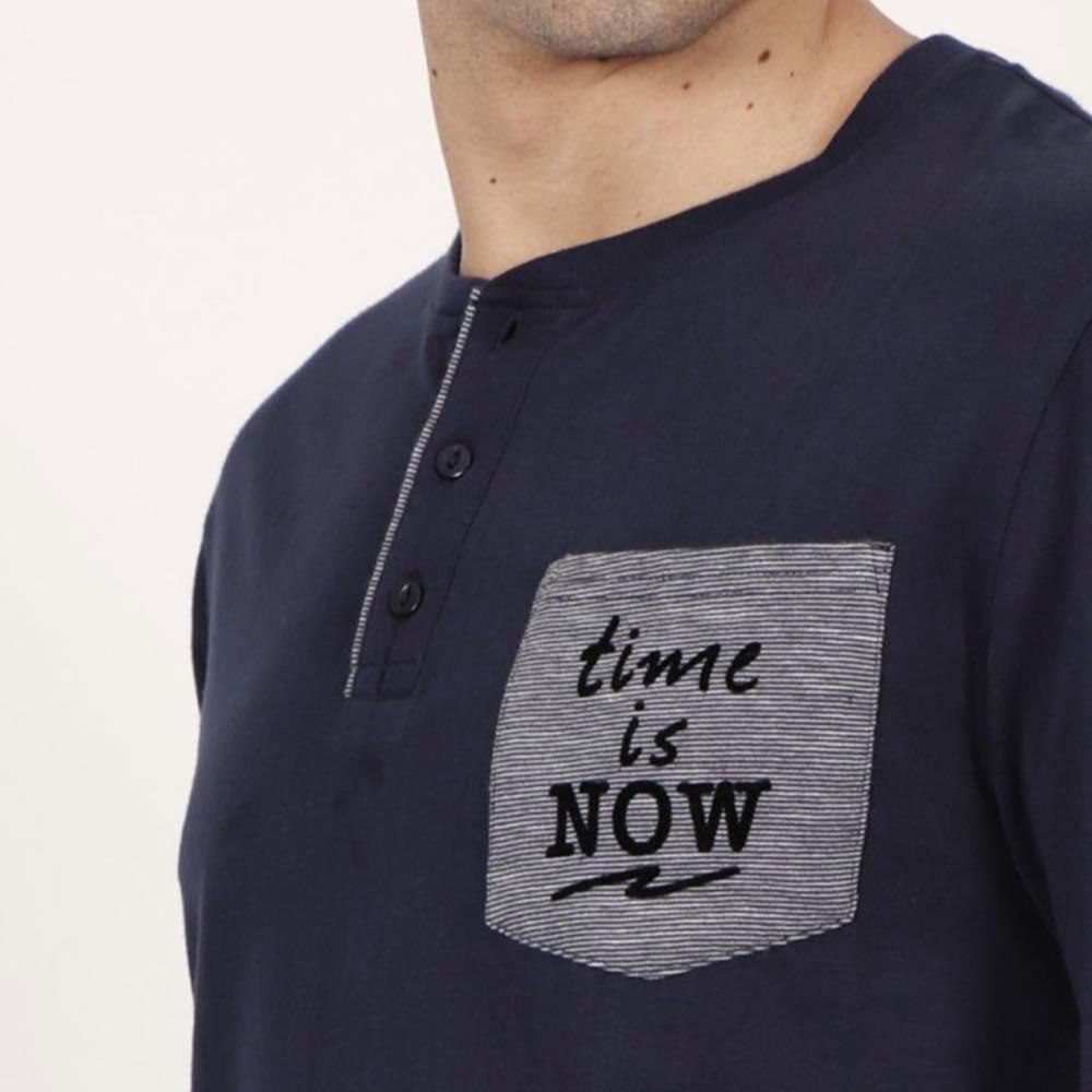 Admas Pigiama da Uomo Serafino in Caldo Cotone 54756 S27 - Passarelli Biancheria