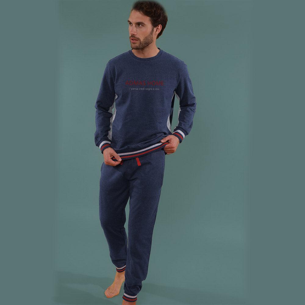 Admas Pigiama da Uomo in Caldo Cotone 55259 S34 - Passarelli Biancheria