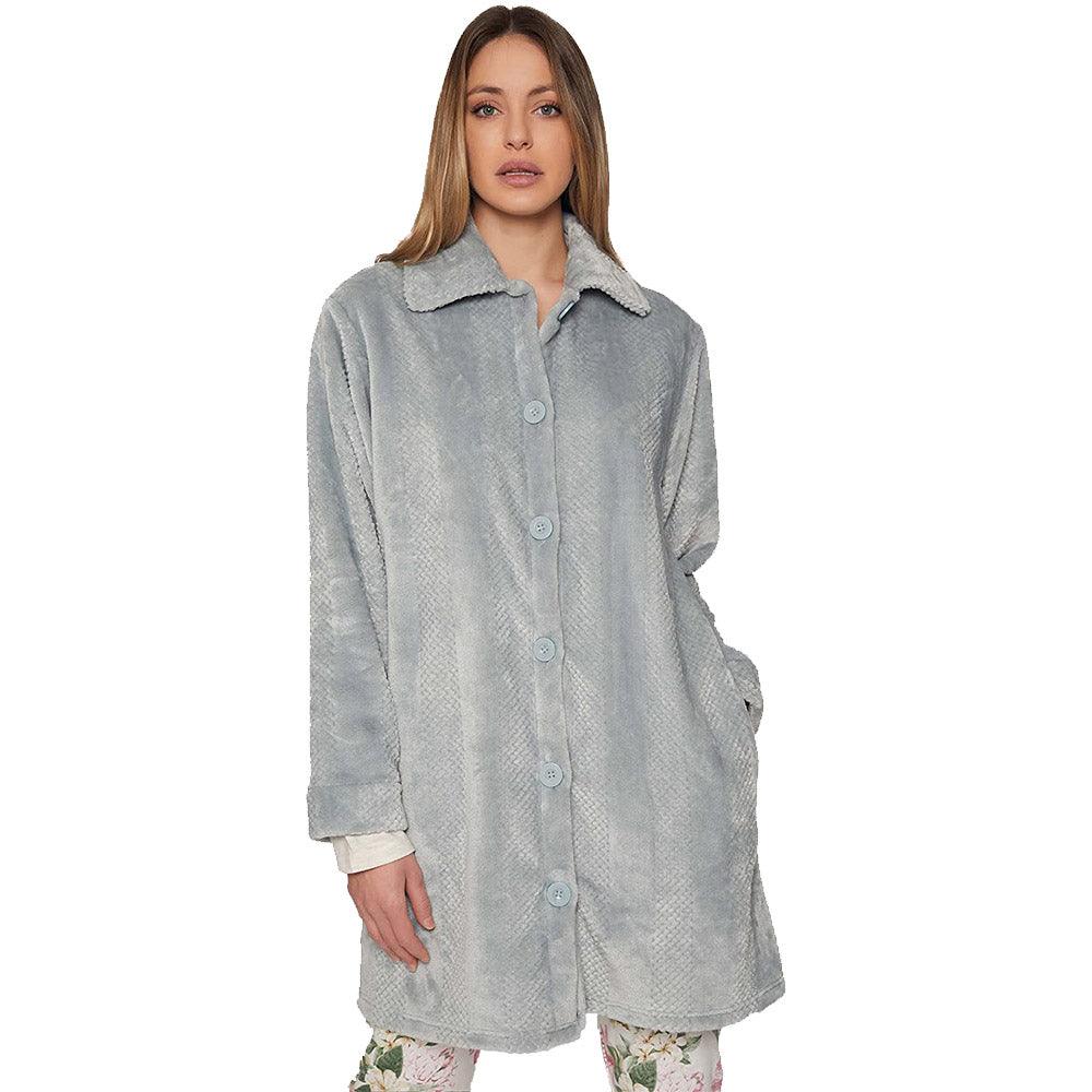 Admas Vestaglia Invernale da Donna in Pile Abbottonata 57414 S25 - Passarelli Biancheria