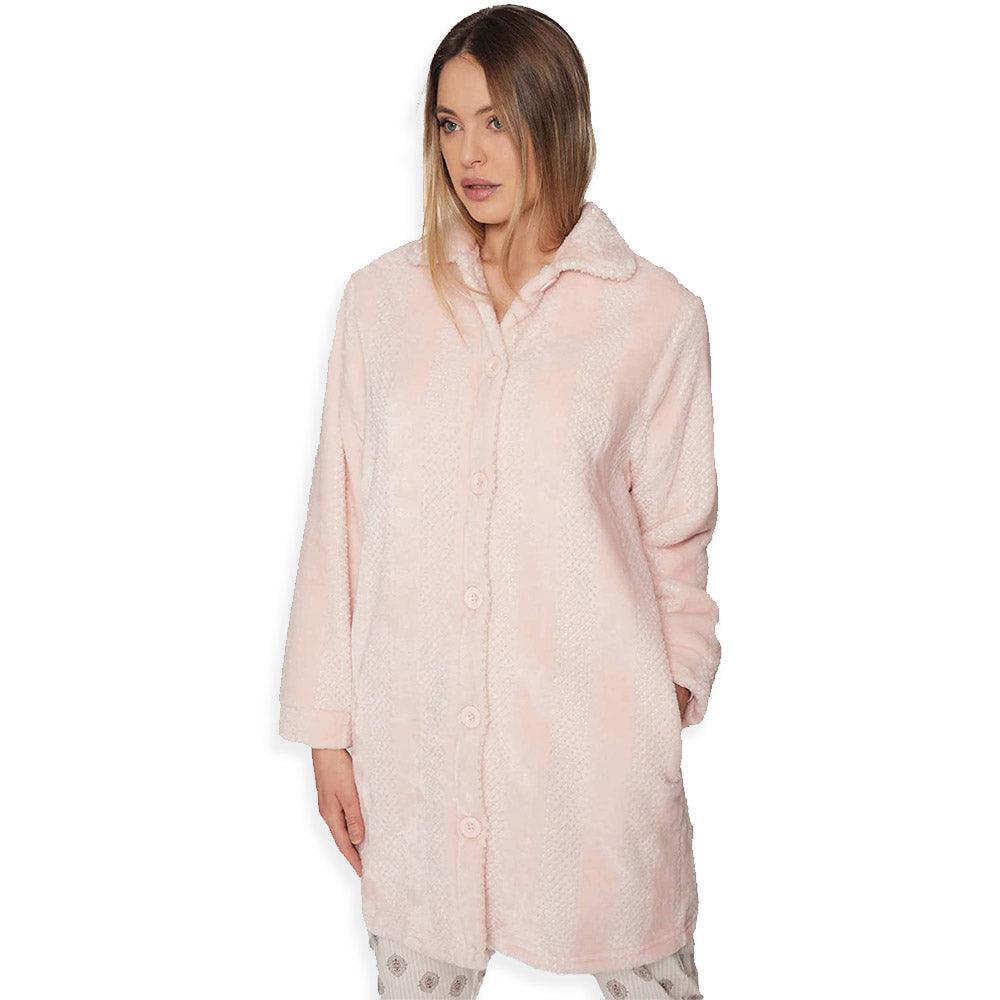 Admas Vestaglia Invernale da Donna in Pile Abbottonata 57414 S25 - Passarelli Biancheria