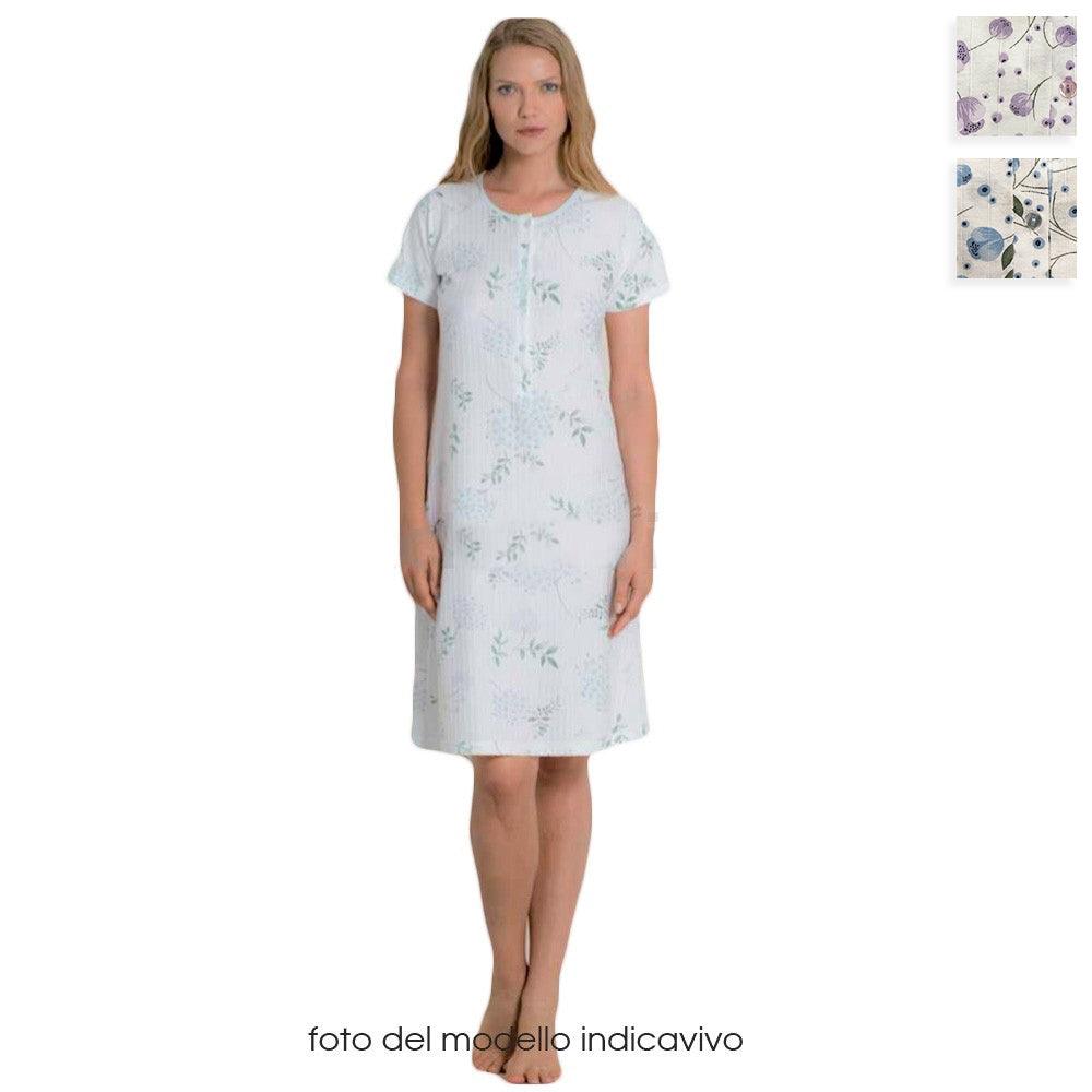 Amica Camicia da Notte Estiva Maniche Corte 91A764 S30 - Passarelli Biancheria
