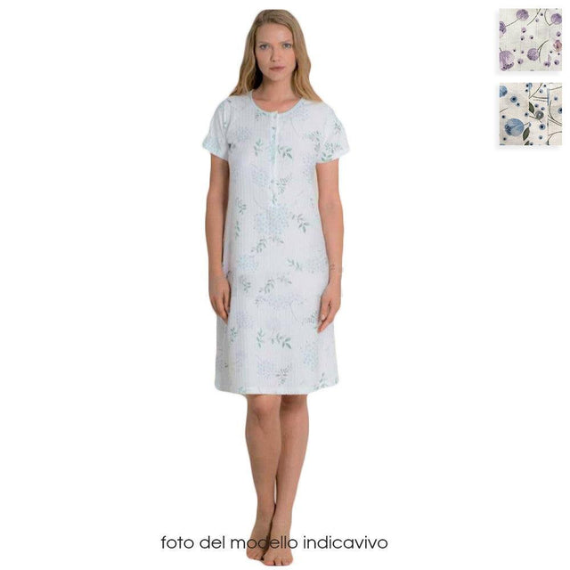 Amica Camicia da Notte Estiva Maniche Corte 91A764 S30 - Passarelli Biancheria