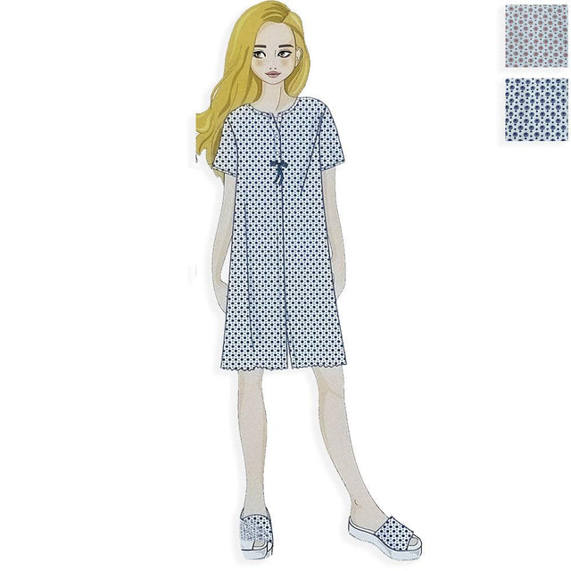 Amica Camicia da Notte Estiva Maniche Corte Aperta Avanti 21A578 S38 - Passarelli Biancheria