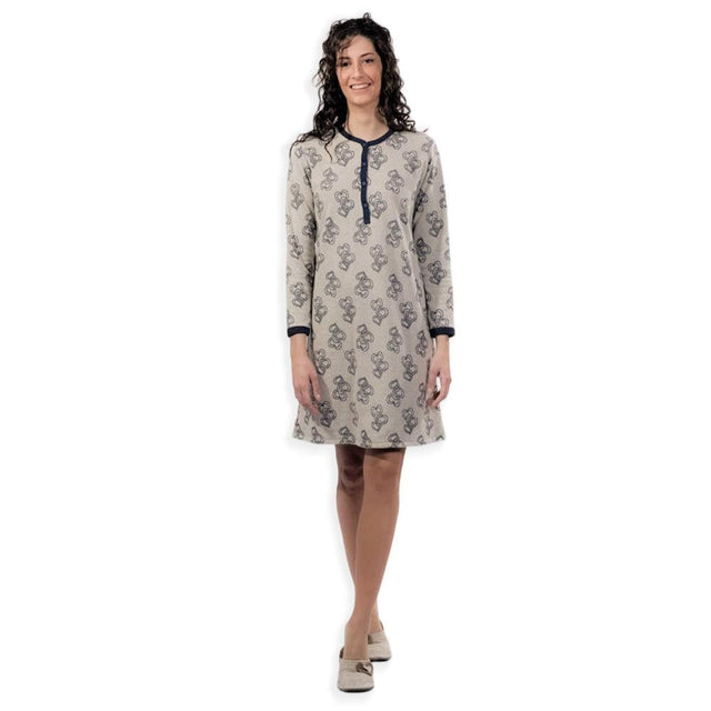 Amica Camicia da Notte Invernale Punto Milano per Donna 22A700 S38 - Passarelli Biancheria