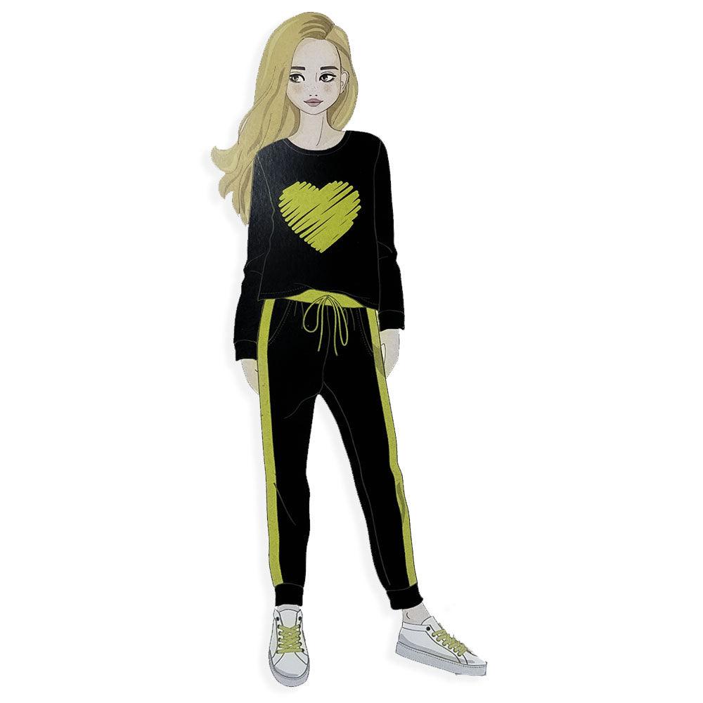 Amica Pigiama Cotone Leggero da Donna Girocollo 21A533 S38 - Passarelli Biancheria