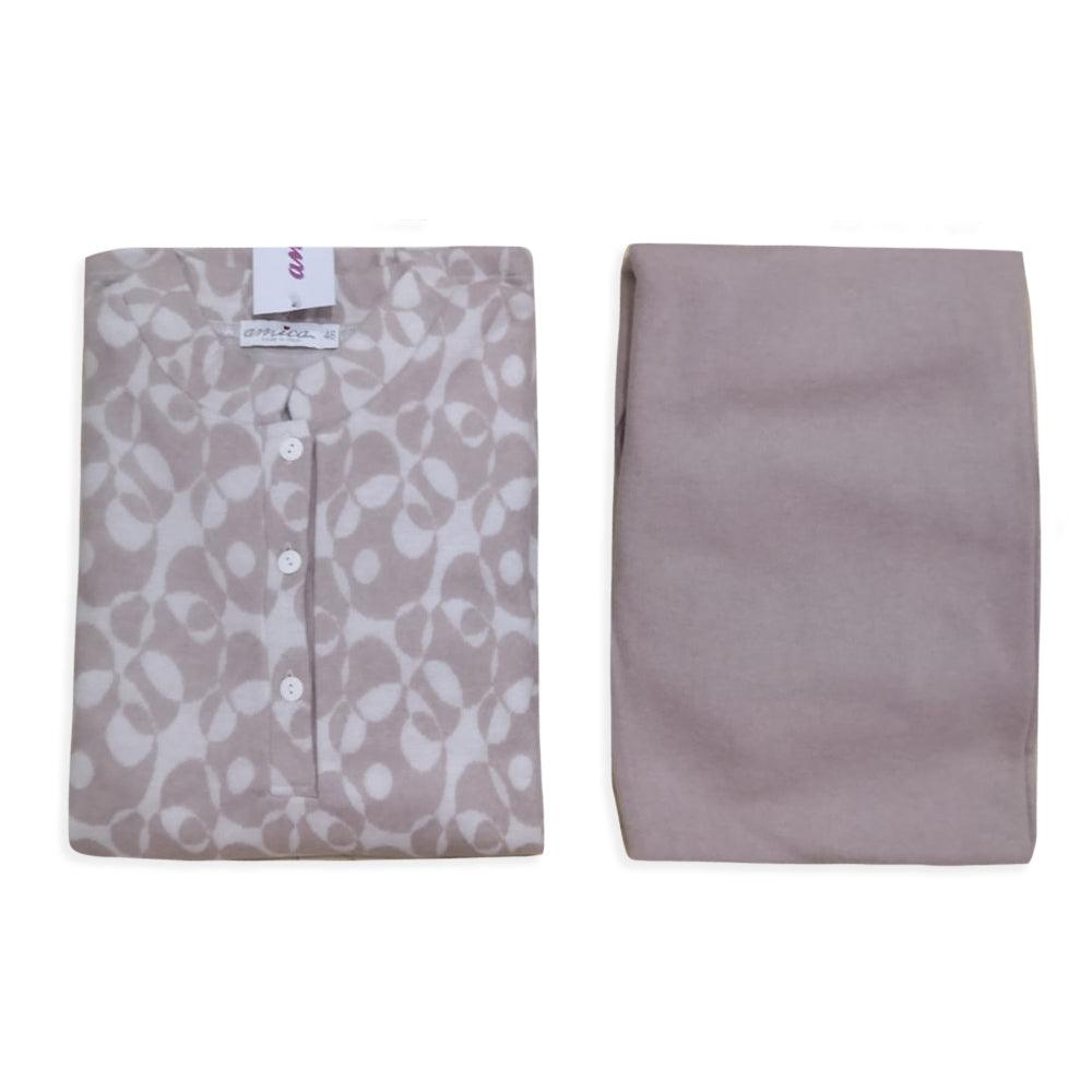 Amica Pigiama da Donna Invernale Punto Milano 22A708 S47 - Passarelli Biancheria