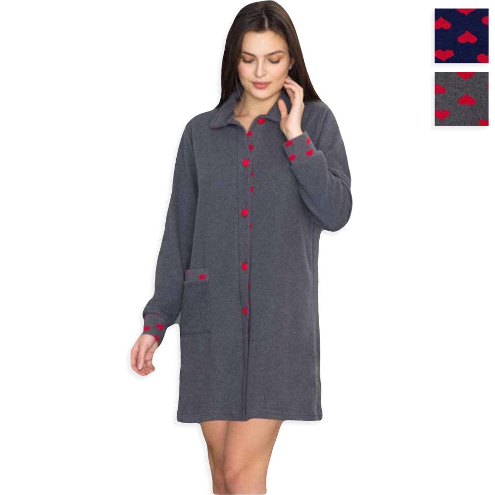 Amica Vestaglia Donna Invernale Punto Milano con collo A619 S27 - Passarelli Biancheria