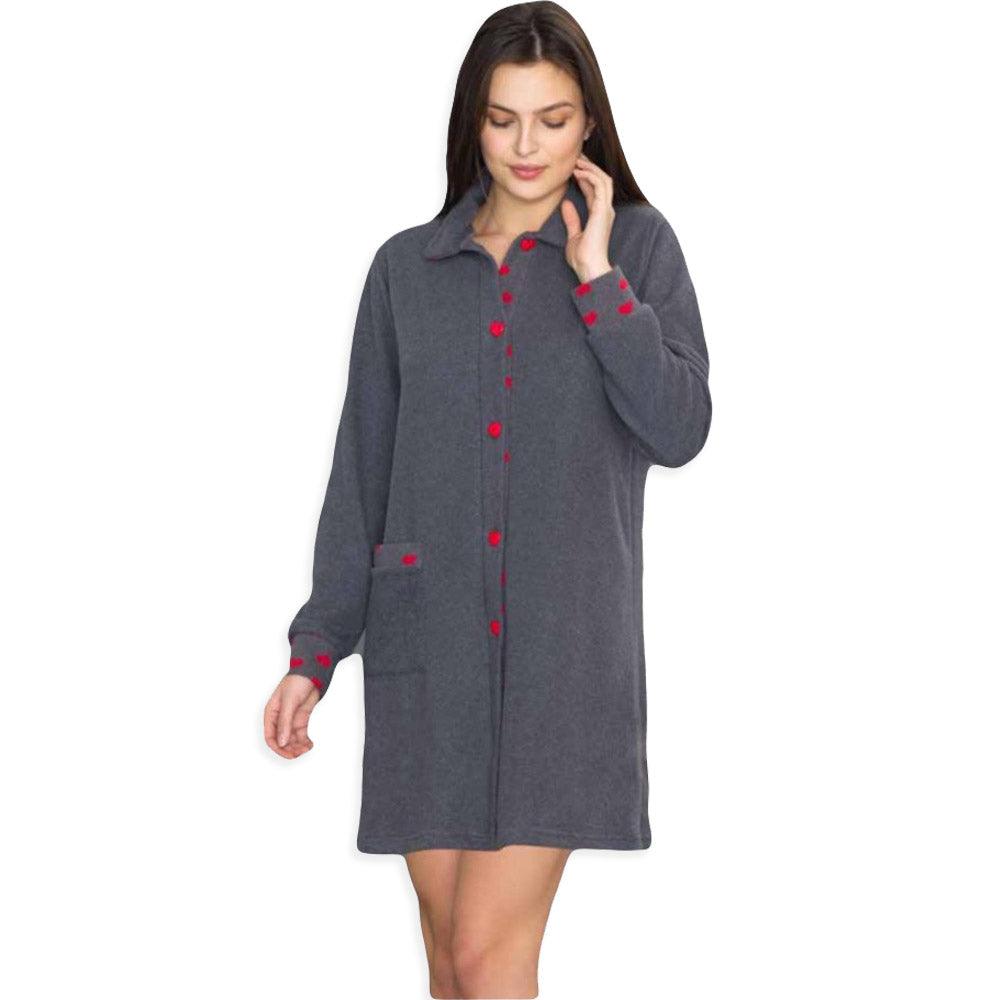 Amica Vestaglia Donna Invernale Punto Milano con collo A619 S27 - Passarelli Biancheria