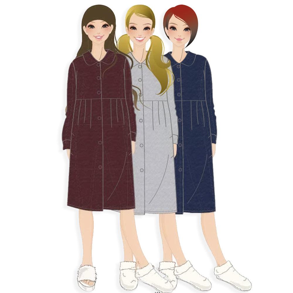 Amica Vestaglia Invernale Punto Milano con Colletto da Donna A477 S36 - Passarelli Biancheria