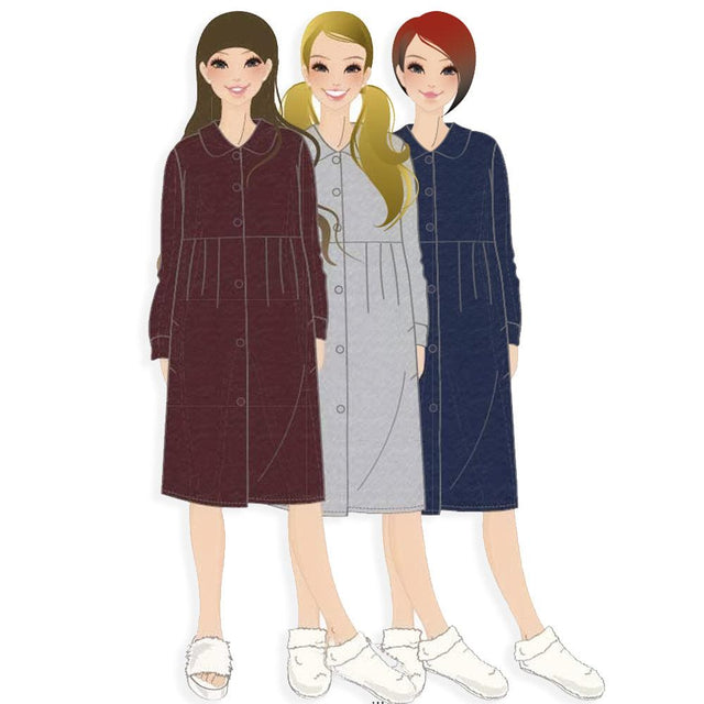 Amica Vestaglia Invernale Punto Milano con Colletto da Donna A477 S36 - Passarelli Biancheria