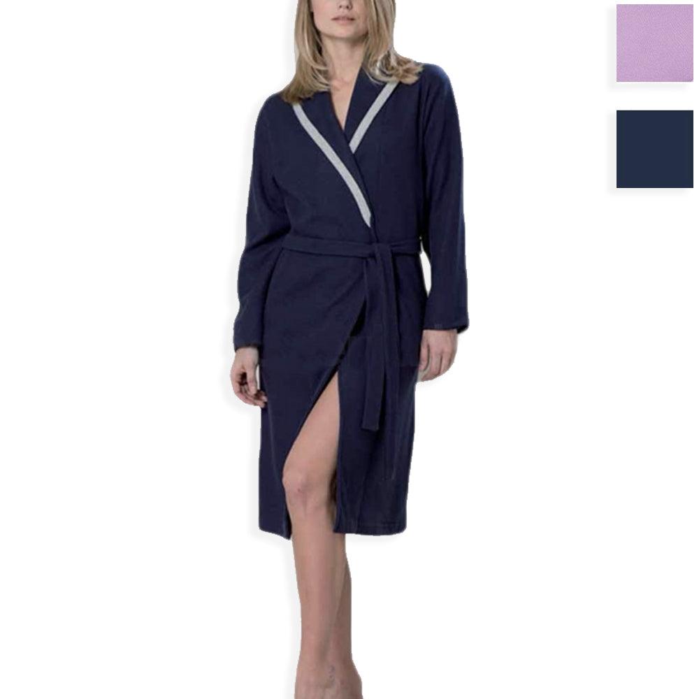 Amica Vestaglia Invernale in Punto Milano collo Sciallato da Donna A862 S36 - Passarelli Biancheria