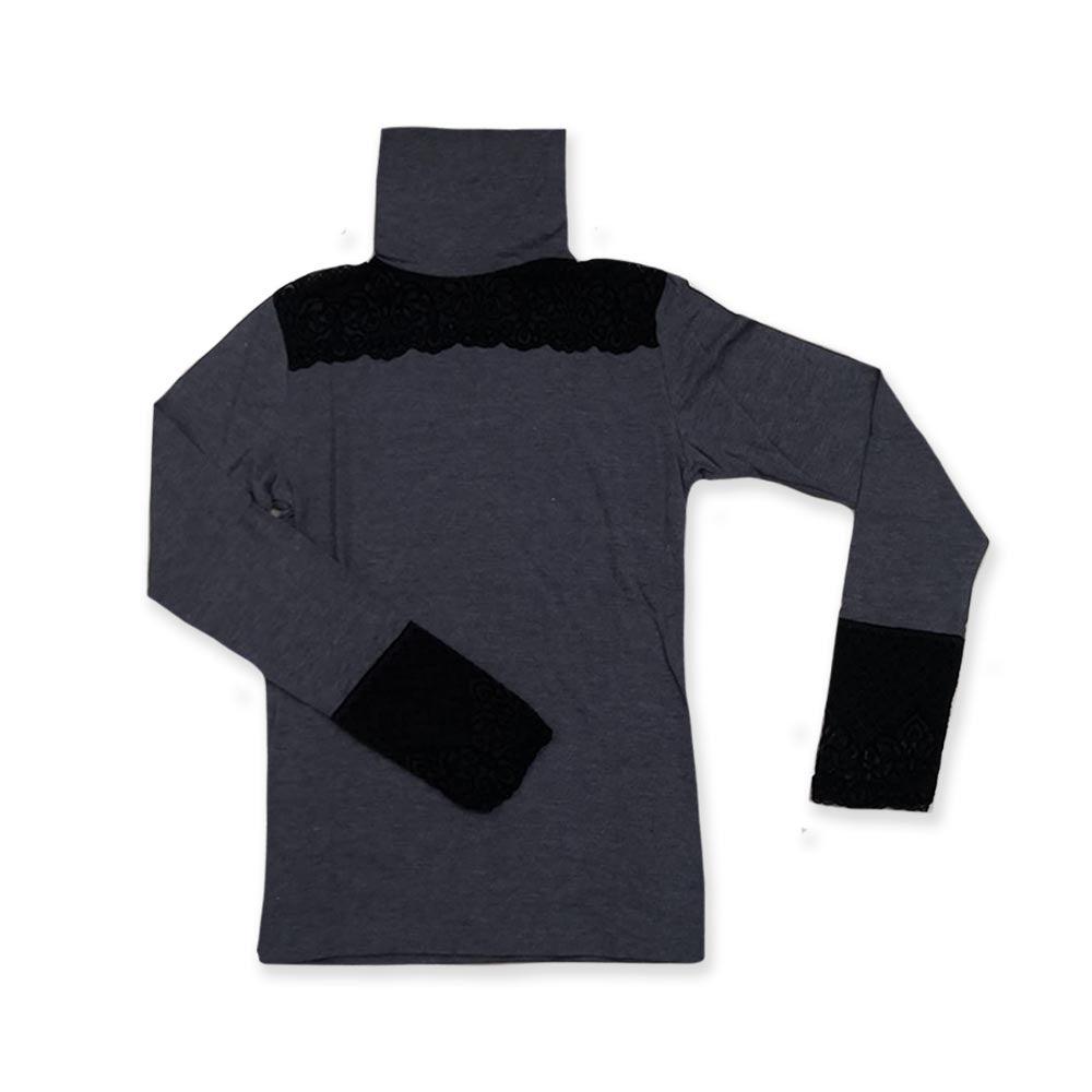 Antonella Maglia Dolcevita Maniche Lunghe con Pizzo da Donna 62970 S22 - Passarelli Biancheria