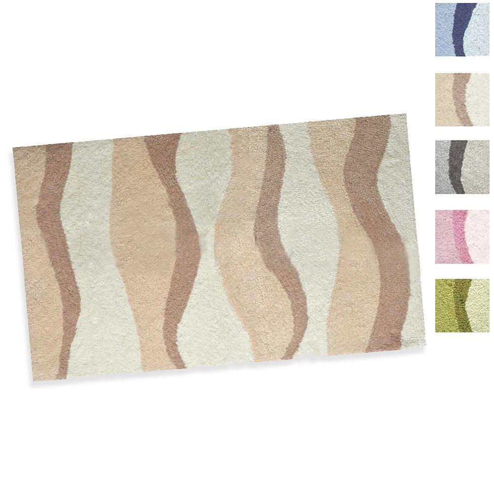 Arte Tappeti Tappeto Rettangolare con antiscivolo sotto 50x90 Luna S18 - Passarelli Biancheria