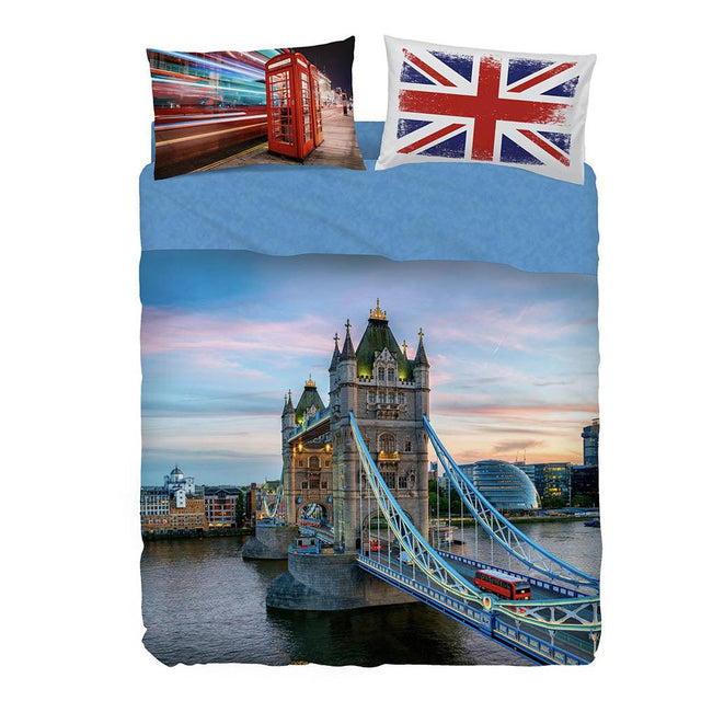 Bassetti Image Completo Copripiumino per Letto Matrimoniale Ukflag D100 - Passarelli Biancheria