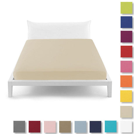 Bassetti Lenzuolo Sotto con Angoli in Puro Cotone Pop Color - Varie Dimensioni - Passarelli Biancheria