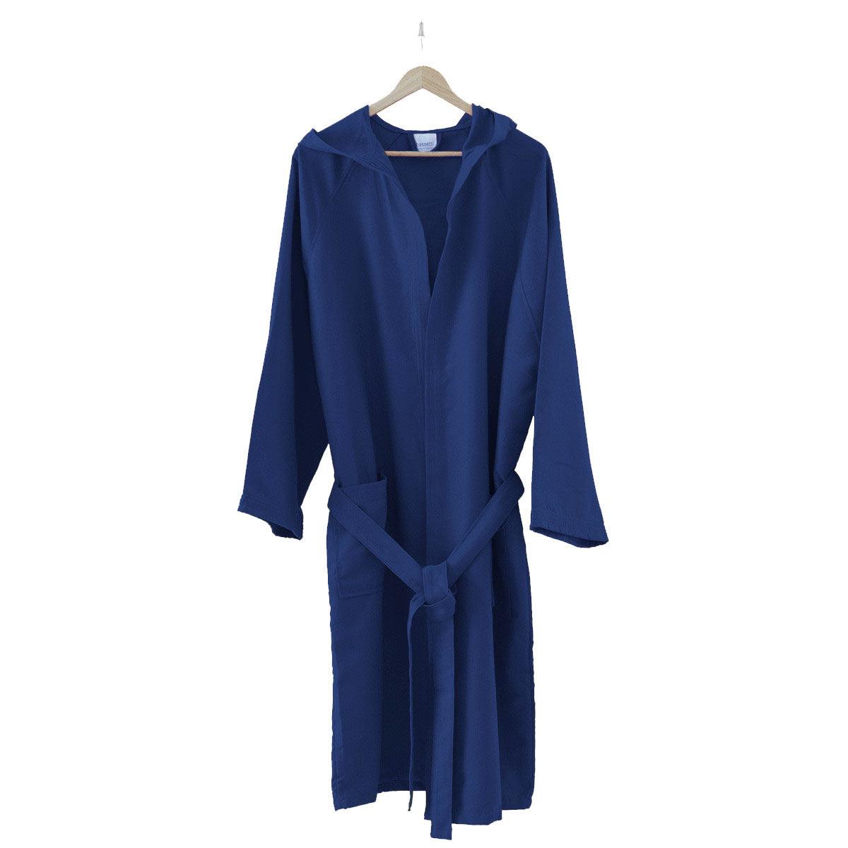 Bassetti Time Accappatoio con cappuccio in microfibra tinta unita S36 - Passarelli Biancheria