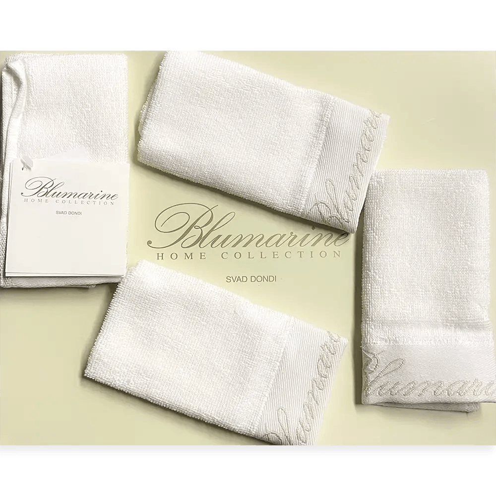 Blumarine Confezione 4 Lavette Spugna Spa 102320033 D18 - Passarelli Biancheria