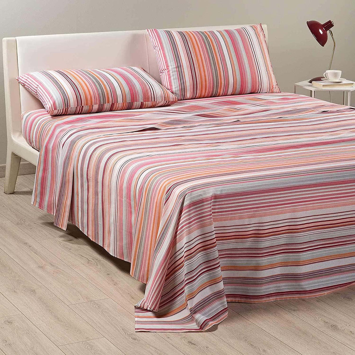 Caleffi Completo Lenzuola Copriletto per Letto Singolo Linear D25 - Passarelli Biancheria