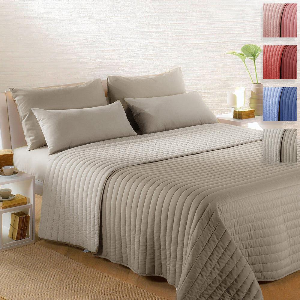 Caleffi Copriletto Trapuntato Ritmo Singolo in Microfibra D44 - Passarelli Biancheria