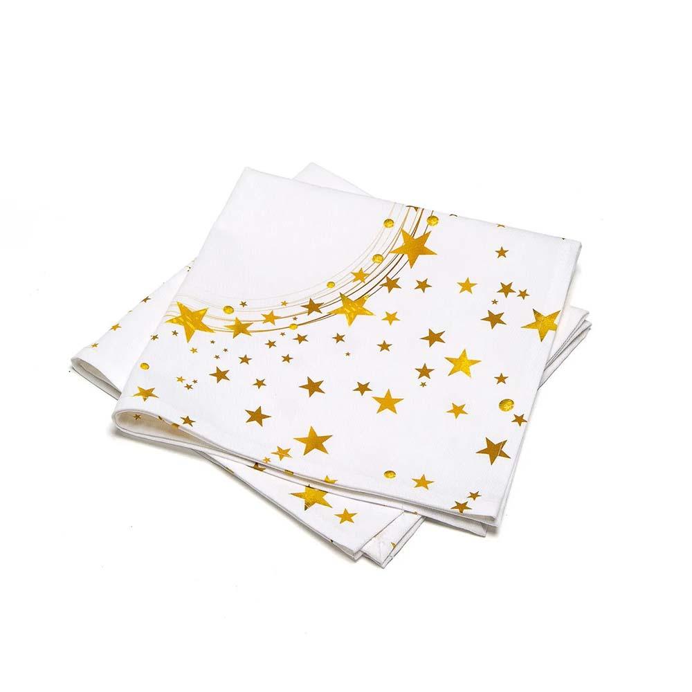 Caleffi Tovaglia Gold in Puro Cotone Stampa Digitale - Varie Dimensioni - Passarelli Biancheria