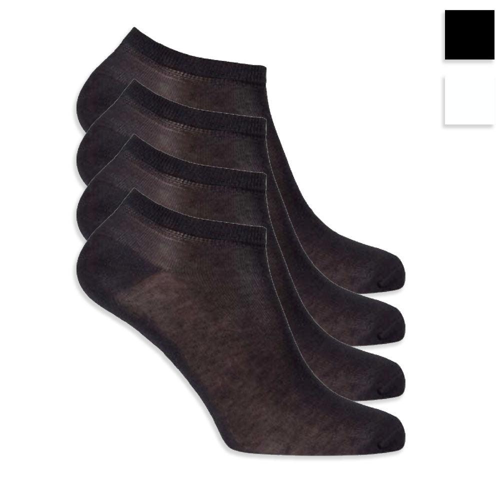 Domenico Maggio 2 Paia di Calza Fantasmino Unisex in filo di Cotone DM048 S70 - Passarelli Biancheria