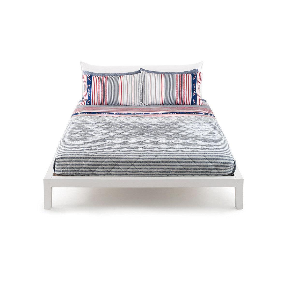 Zucchi Completo Lenzuola Piazza e Mezza Rhodes con Doppie Federe S52 - Passarelli Biancheria