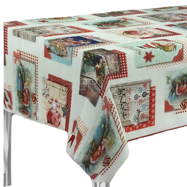 Equart Tovaglia Antimacchia Natalizia 150x240 Let It Snow S30 - Passarelli Biancheria