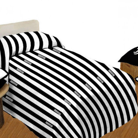 Copriletto Estivo in Cotone per Letto Singolo F.C. Juventus Juve ufficiale D33 - Passarelli Biancheria