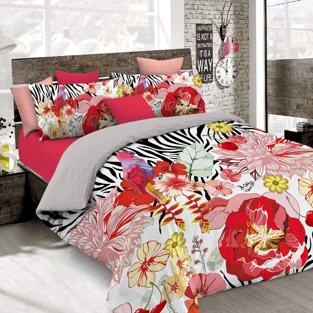 Kiosa Parure Copripiumino Matrimoniale in Cotone KioLm03 B66 - Passarelli Biancheria