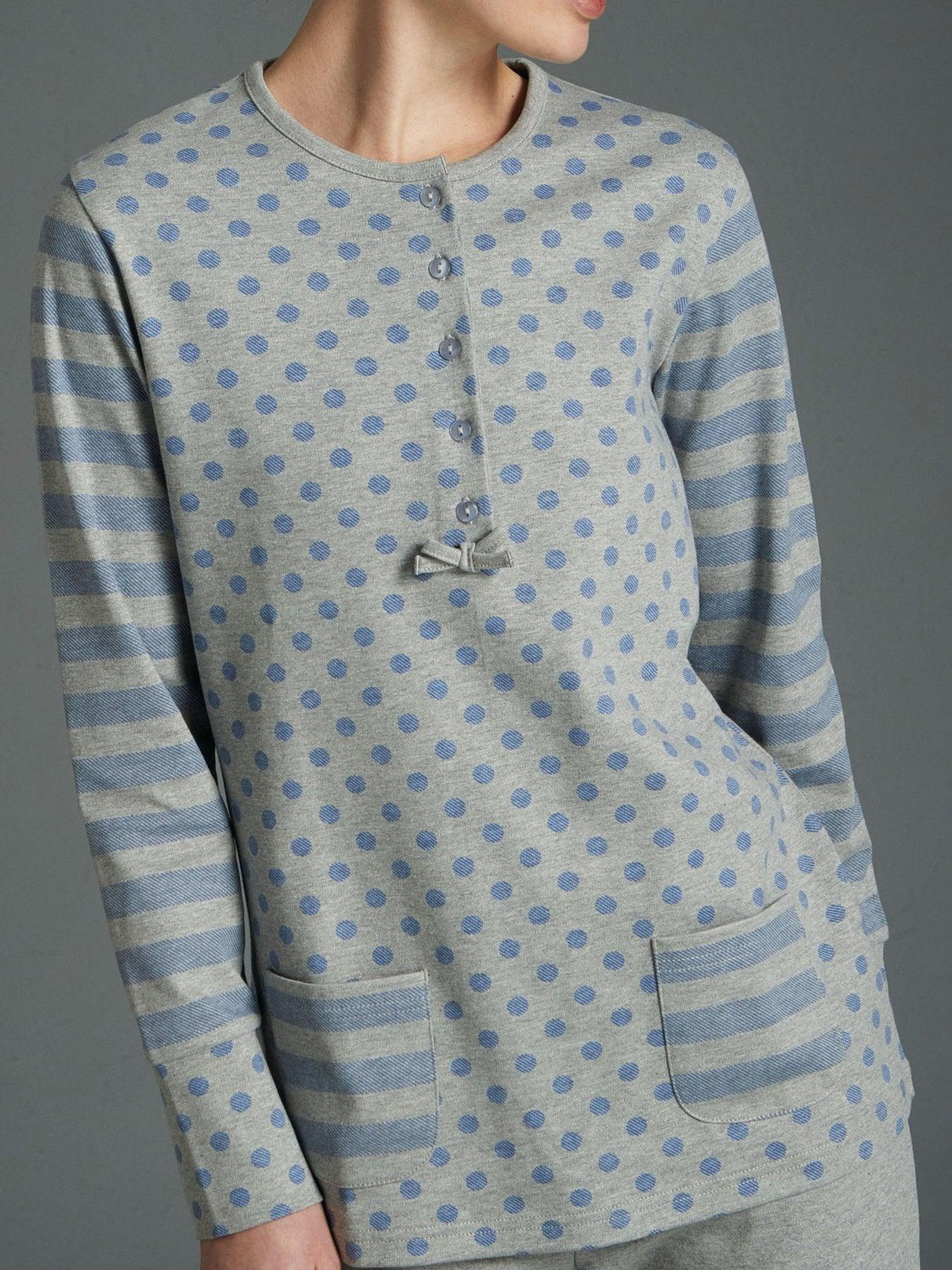 Ragno Pigiama Invernale in Caldo Cotone da Donna DA37N1 S50 - Passarelli Biancheria